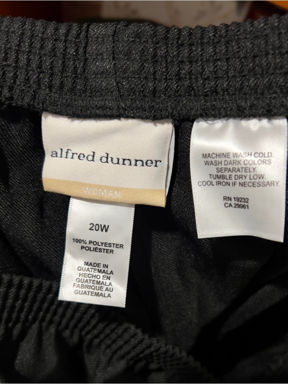 Alfred Dunner Black Wide-Leg Pull-On Pants - Picture 3 of 6